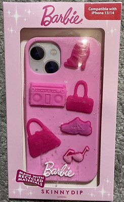 Barbie Pink Skinny Dip iPhone 13/14 3D Rubber Shockproof Phone Case NEW 
