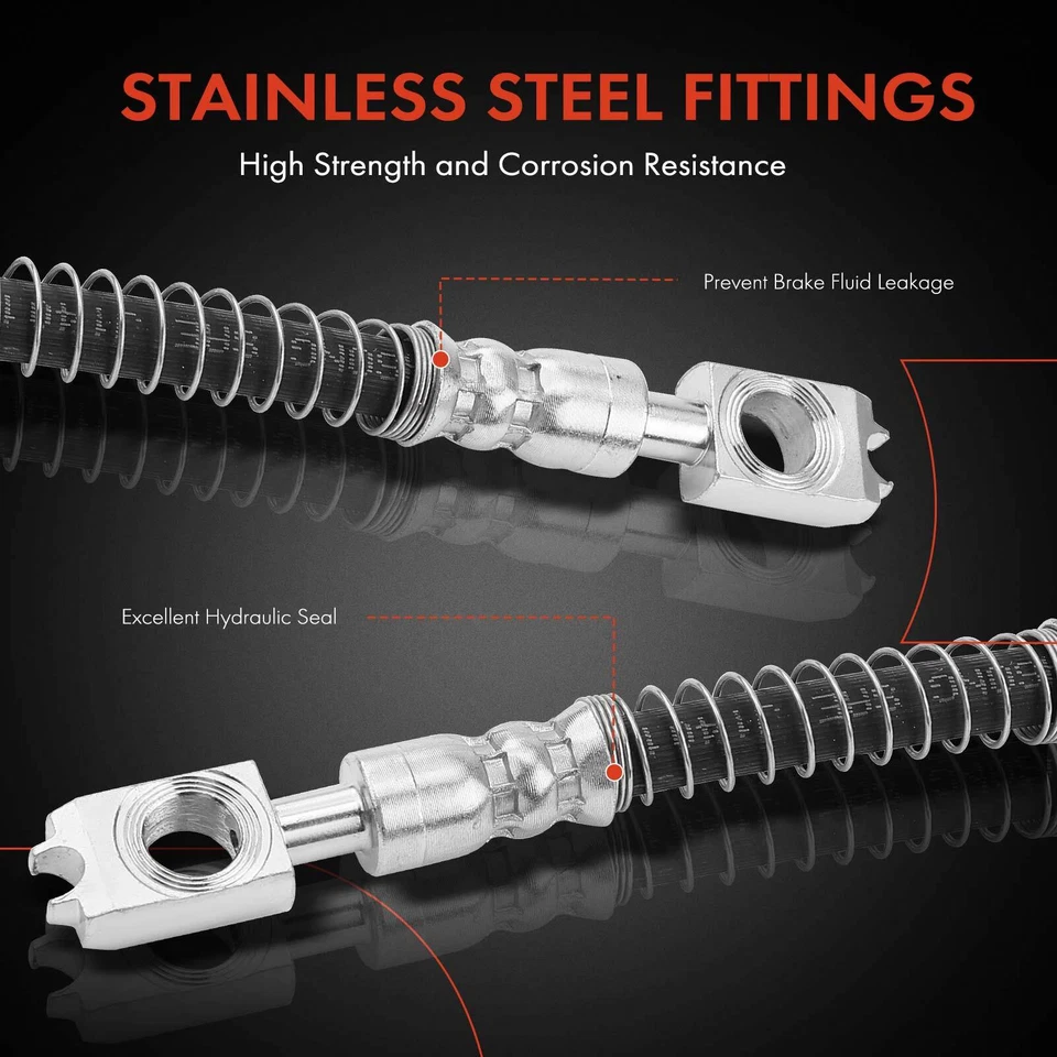 A-Premium 2x Manguera hidráulica de freno delantera para Mercedes-Benz CL63 CL65 S63 S65 AMG Foto 4 de 4