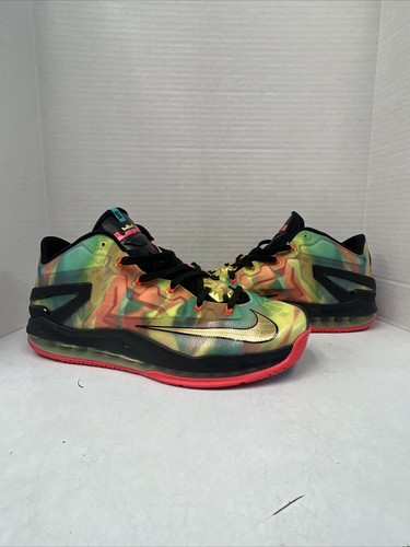 Nike Max LeBron 11 Low SE mehrfarbig 2014 Größe 13 gebraucht 695224-970