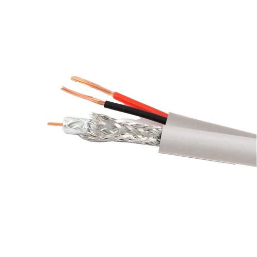 Nordstrand Cavo Siamese RG59 100 M – Cavo Coassiale CCTV Video E - Foto 5