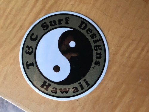 Adesivo vintage anni 80 originale T&C Surf Designs NOS - Foto 2 di 2