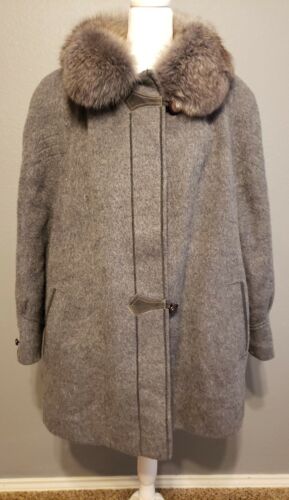 VTG 80's Terra Moda Original Pure Wool Mohair Fox 