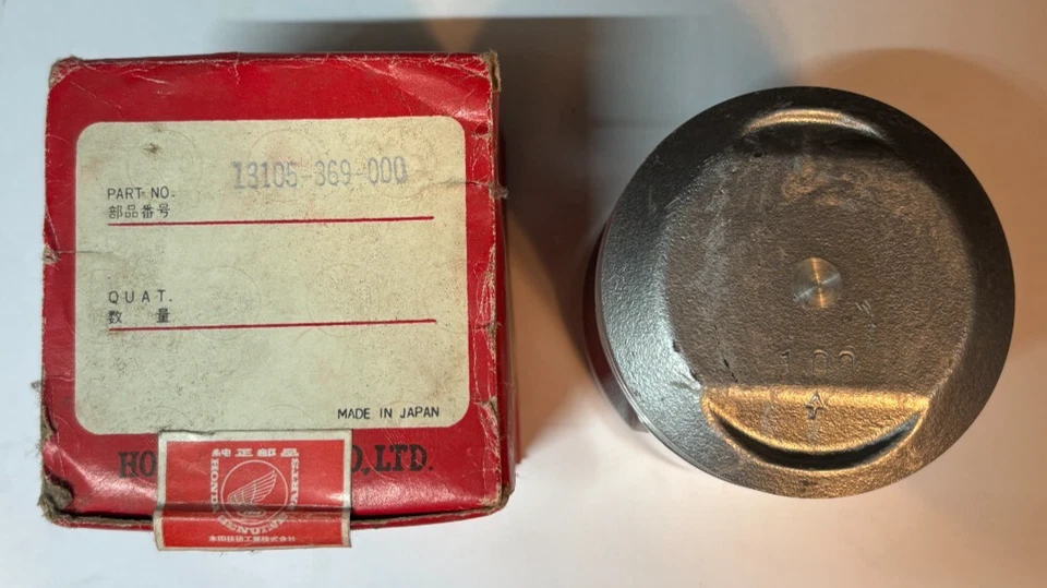 Pistón Honda OEM (OS 1.00) para 74' CB360G 76' CB360T 77' CJ360T 13105-369-000 Foto 3 de 4