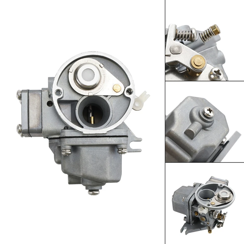 Outboard Engine Carburetor Carb fit for Yamaha 2 Stroke 4HP 5HP 6E0-14301-05 - Image 2 of 4