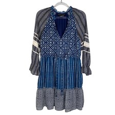 Anthropologie Hemant & Nandita Susan Tunic Dress in Blue Size X-Small