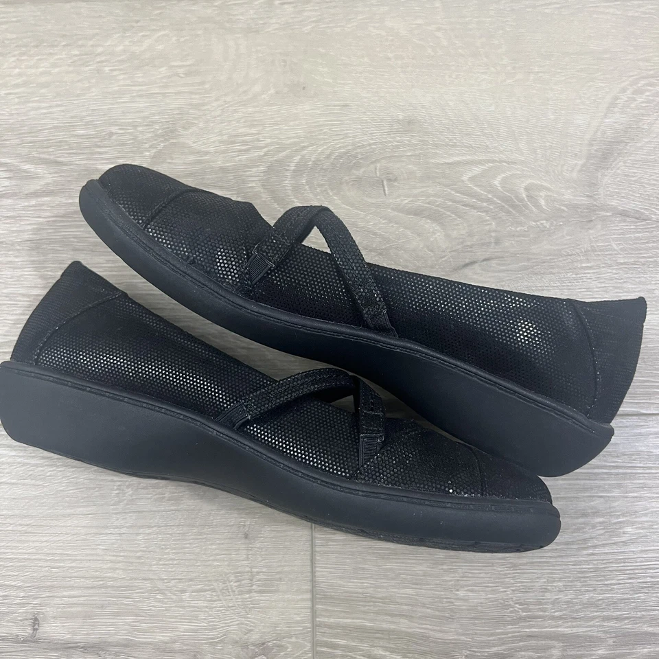 Bass Lite Marie Correa Cruzada Mary Jane Pisos 6M Mujer Cómodo Ligero Negro Foto 3 de 4