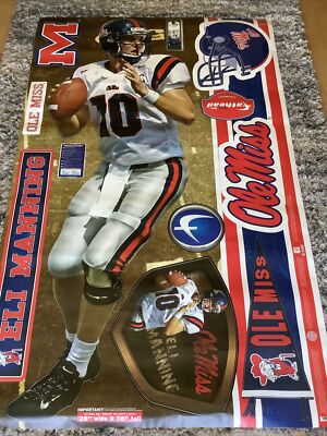 REAL BIG Fathead Eli Manning Ole Miss Rebels 28  X 78  Fathead HTF Rare