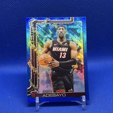 Topps 2025-26 Holiday Blue Parallel Bam Adebayo - Heat NBA Basketball 83 Points