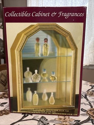 Vintage Bathroom Collectibles Mirrored Cabinet W/5 Fragrances Nautica Halston