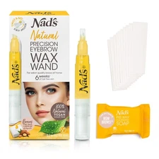 Nad's Eyebrow Shaper Wax Kit - Natural All Skin Types - Eyebrow Facial Hair R...