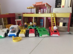 Fisher Price Little People – Le Village Complet, Jouet Vintage Années 70