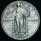 1926 25C Standing Liberty Quarter AU - 25595