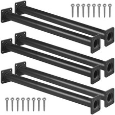 Outdoor Black Monkey Bars for Backyard - Set of 6 - Swing Set Ladder Rungs fo...
