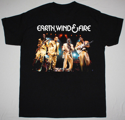 Collection Earth Wind Music and Fire  Short Sleeve Black All Size T-Shirt PP160