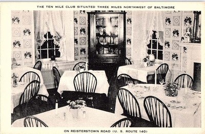 Postcard RESTAURANT SCENE Baltimore Maryland MD m/09 AJ2716