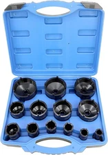 13pc Spindle Nuts Socket Kit Ball Joints Axle Locknut Remove Install Locking Hub