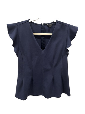 Ann Taylor Blue Peplum Top