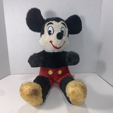 Rare Vintage 1950s Plush Mickey Mouse 18 " Walt Disney Productions