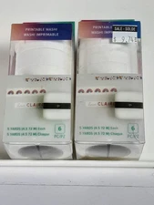 NEW We R Memory Keepers  Print Maker Printable Washi Tape 2 Pkgs 6 Rolls 5 Yards