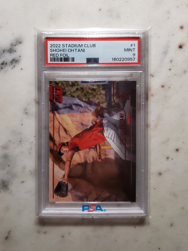Shohei Ohtani 2022 Topps Stadium Club 'RED FOIL' #1 - PSA 9 Mint