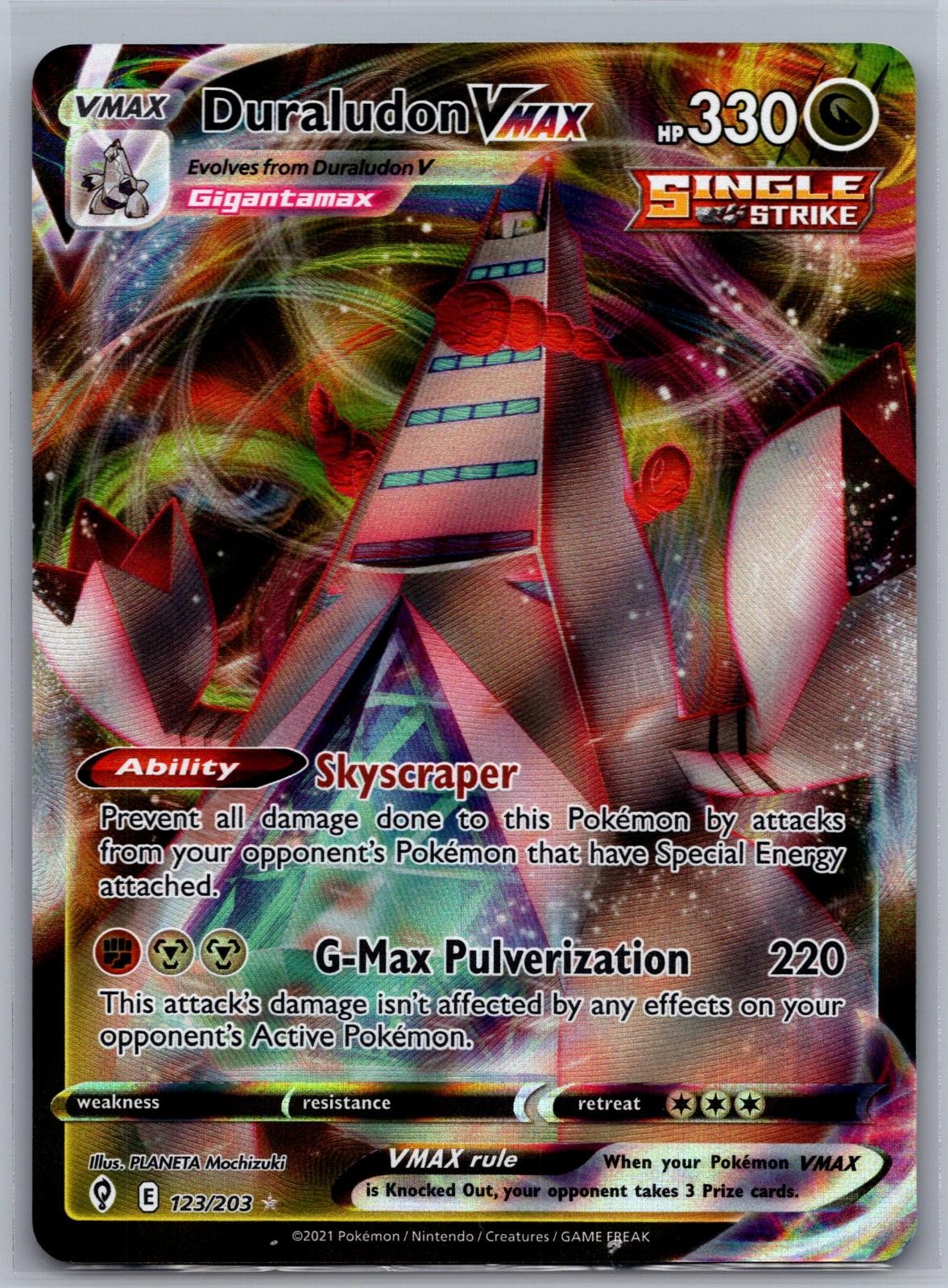Duraludon VMAX 123/203 Holo VMAX Rare NM