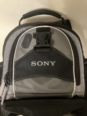 Sony Multi Function Camera Backpack Black/Gray LCS-VA60 With Strap & Extras