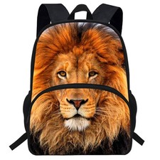Kids Animal Backpack Lion Pattern 16 Inch School Bag Child Girl Boy Daypack