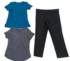 Scrubs Lot of 3 Tops Pants Uniform Workwear Occupational Work