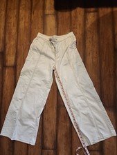 Palazzo Jean Woman's Wide Legs White Color Size 4