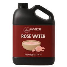 Naturevibe Botanicals Pure Rose Water Toner 32 oz Hydrating Facial Mist Hair...