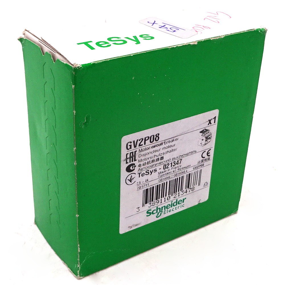Circuit Breaker GV2P08 Schneider 2.5-4A GV2-P08