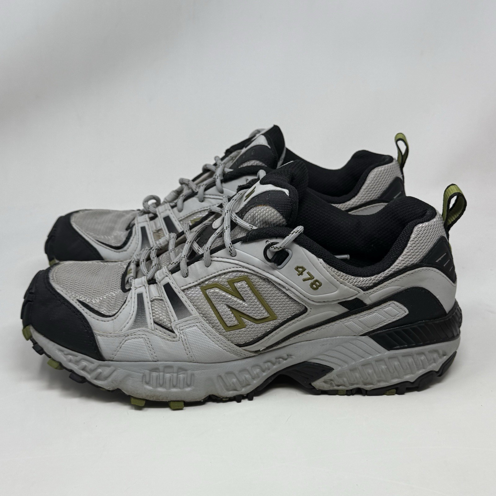 New Balance 478 Sneakers Mens 11.5 D Gray Leather Mesh Trail Hiking Shoes USA thumbnail 2
