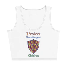 "Protect Neurodivergent Children" Crop Top Autism ASD Neurodiversity