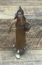 VTG 2000 Papo Native American Indian Mother With Baby Papoose Food Bowl 39515