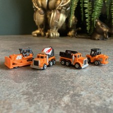 💥GALOOB MICRO MACHINES 'construction Bundle ORANGE'. VINTAGE. Set