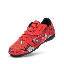 Boys Girls Indoor Turf Soccer Cleats Lace Up Athletic Youth Futsal Football C...