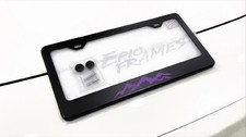 Purple Mountain Black Stainless Steel License Plate Frame Fit Suv 4x4 Off Road