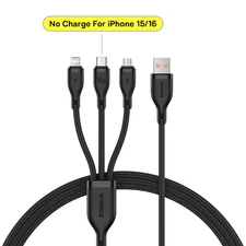 100W 3 in 1 USB Cable for Huawei Honor Fast Charging Cable for Xiaomi Samsung So