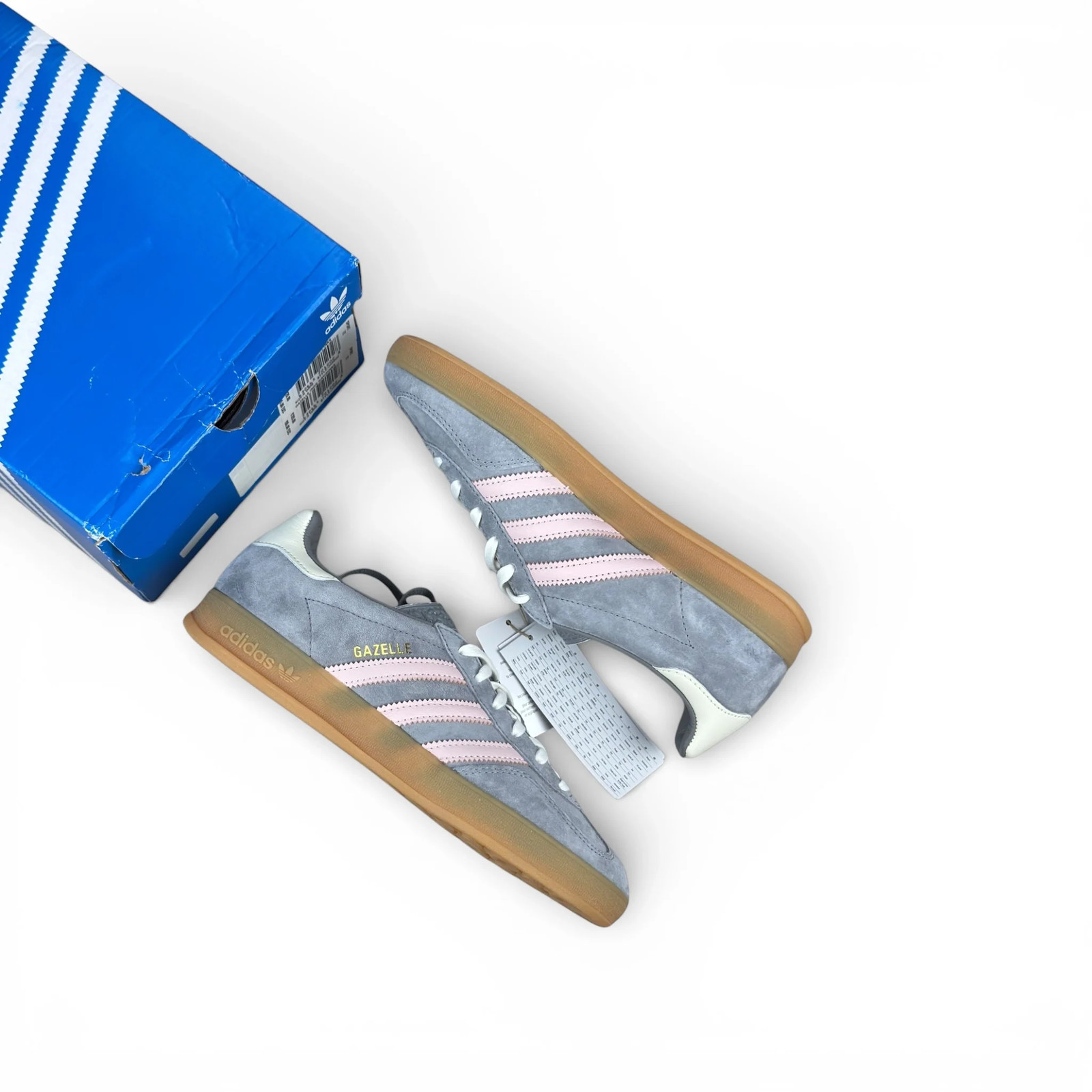 adidas Gazelle Indoor Grey Sandy Pink (Women's) EU 391/3