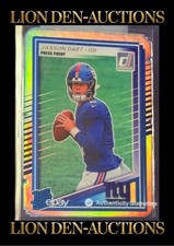JAXSON DART 2025 DONRUSS RATED ROOKIE SILVER PRESSPROOF DIECUT JERSEY MATCH 6/99