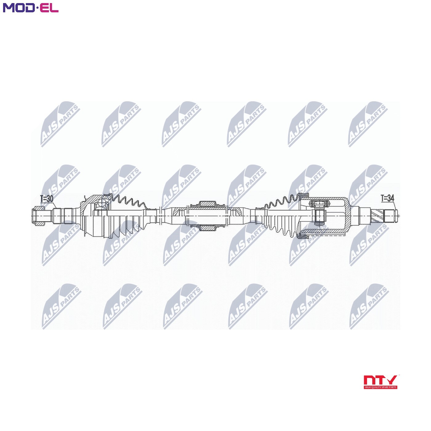 DRIVE SHAFT NPW-DW-035 FOR CHEVROLET LUJ 1.4L 2H0/F18D4 1.8L 4cyl ORLANDO - Image 3