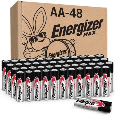 Energizer MAX AA Batteries (48 Pack), Double A Alkaline AA, 
