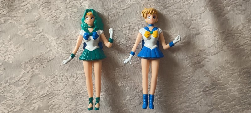 Sailor Moon S, Sailor Uranus & Sailor Neptune. Without figure stands.