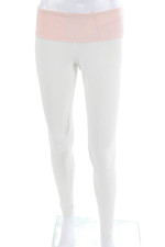 Lululemon Women Ankle White Nylon Leggings Maternity Size 8