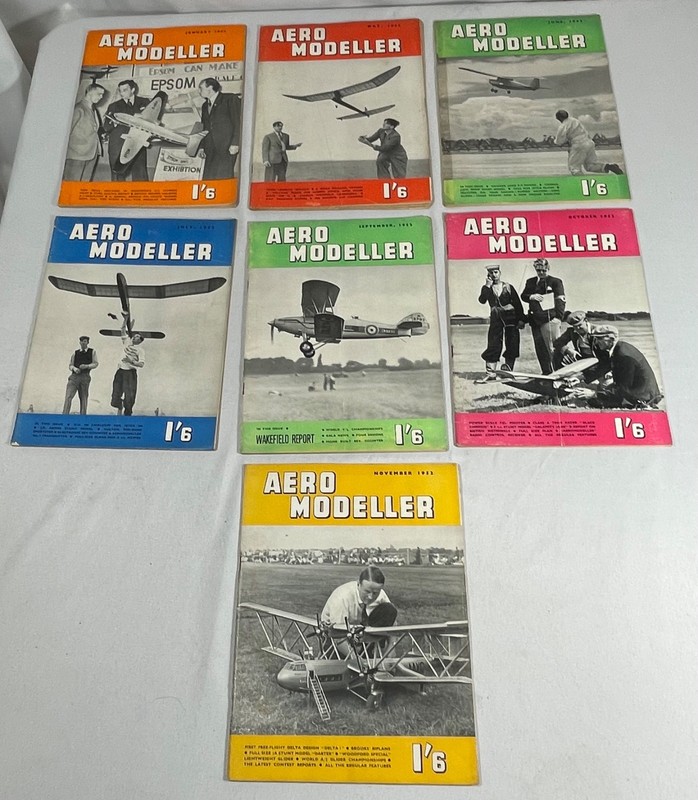 Aero Modeller magazines (lot of 7) 1952
