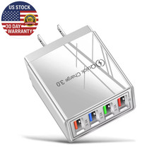 EU US Plug USB Charger Multi Port 4 USB Quick Charging for Phone Adapter Tablet