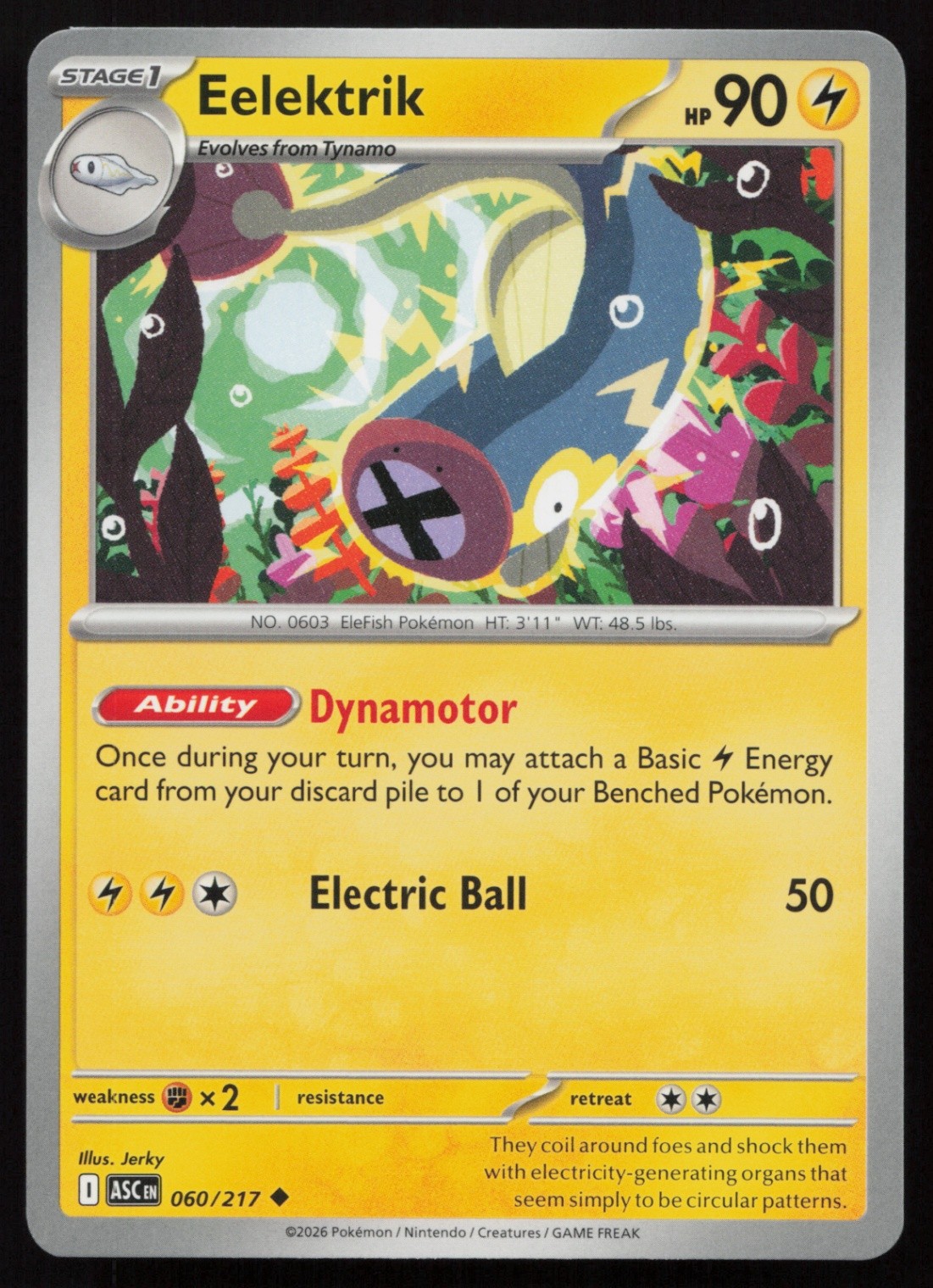 Eelektrik Normal Uncommon ME: Ascended Heroes 060/217 NM