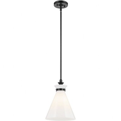Laria - 1 Light Medium Pendant-14.5 Inch Tall and 10.5 Inch Wide-Black Finish