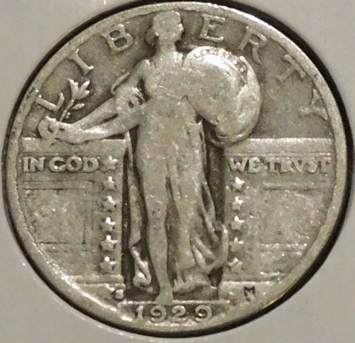 Silver Quarter - Standing Liberty - 1929-S [826]