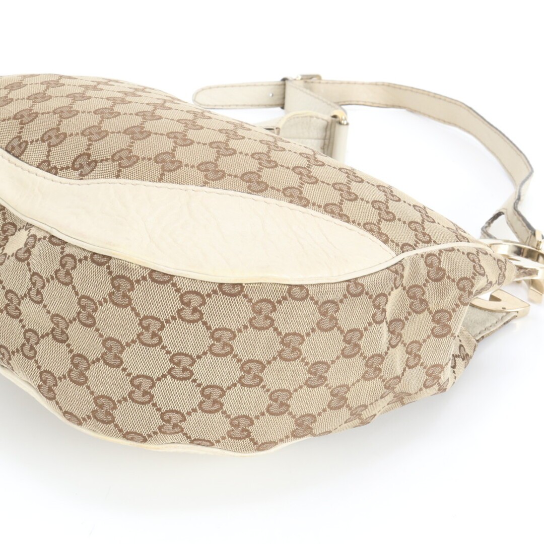 Gucci GG Canvas Charlotte Shoulder Bag Leather Trim Used 65cm Strap thumbnail 6